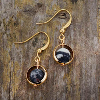 boucles d'oreilles femme en jaspe naturel