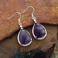 boucles d'oreilles femme en pierres naturelles d
