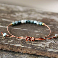 bracelet femme en cristaux d'agate