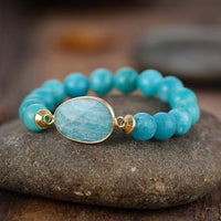 Bracelet Lakota : amazonite