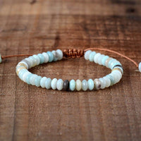 bracelet femme en pierres naturelles d'amazonite