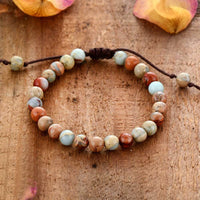 bracelet femme en pierres naturelles de jaspe
