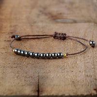bracelet homme hématite