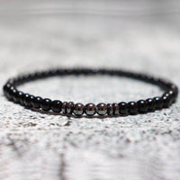 bracelet homme en pierre naturelle d'hématite