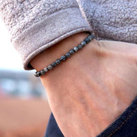 bracelet homme en pierres naturelles de labradorite