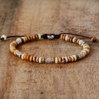 bracelet mixte en pierre naturelle de jaspe