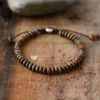 bracelet mixte en pierres naturelles de jaspe