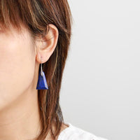 boucles d'oreilles femme de lithothérapie en lapis-lazuli naturel
