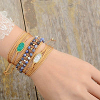 bracelet femme en cristaux de sodalite