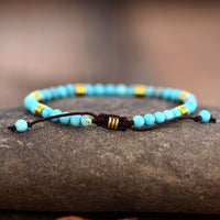 bracelet homme ou femme en pierre naturelle turquoise