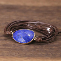 bracelet femme en pierre gemme de lapis lazuli