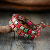 bracelet femme en pierre naturelle de jaspe