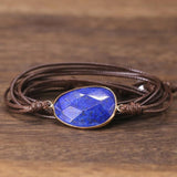 bracelet femme en pierre naturelle de lapis lazuli