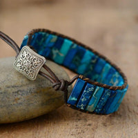 bracelet femme en pierres naturelles de jaspe