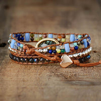 bracelet femme en pierres naturelles de labradorite