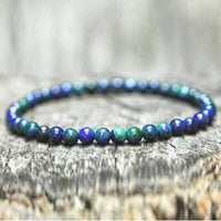 bracelet homme en pierres naturelles de lapis-lazuli