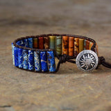 bracelet mixte en cristaux de jaspe