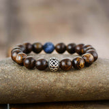 bracelet mixte en pierre naturelle de bronzite
