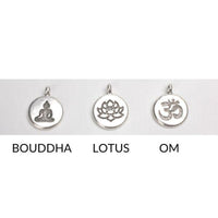 symbole bouddha, fleur de lotus et om